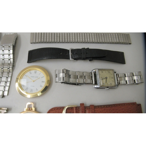 273 - Mainly stainless steel cased wristwatches and loose components: to include examples by Citizen and M... 