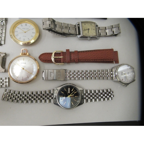 273 - Mainly stainless steel cased wristwatches and loose components: to include examples by Citizen and M... 