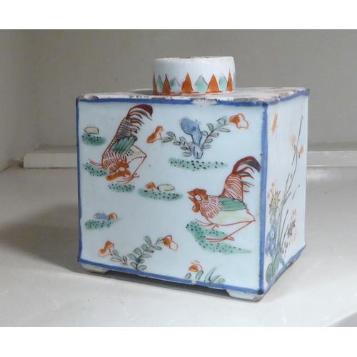 275 - 20thC Oriental porcelain: to include Canton coffee cans, decorated with traditional scenes