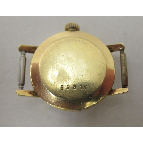 279 - A lady's Gerard Perregaux 9ct gold cased  wristwatch, faced by a baton dial