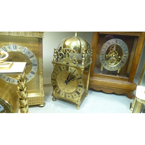 320 - Modern carriage timepieces, mainly with Quartz movements  variously cased  largest 6