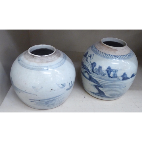 345 - Four items of late 19thC china porcelain, viz. two vases  9