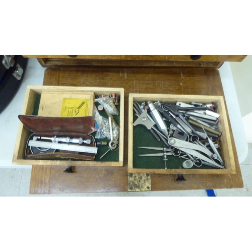 348 - An early/mid 20thC mahogany tool chest  13