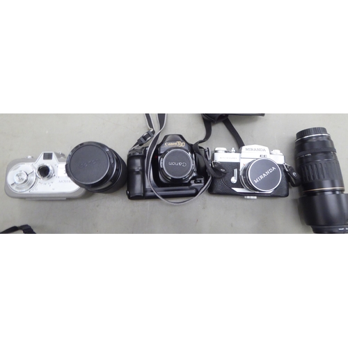 351 - Photographic equipment and accessories: to include a Zeiss Ikon Movikon 8 camera; and a Canon Hoga 5... 