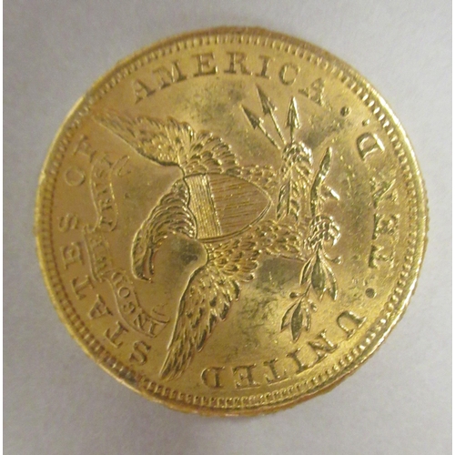 65 - A United States of America 1897 Liberty head 10 dollar gold coin