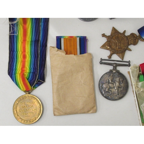 80 - Military medals and medallions: to include Great War medals, inscribed 22810 Pte. Douglas York.R and... 