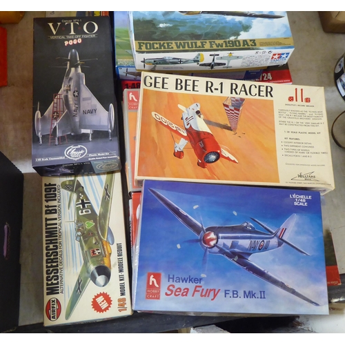 92 - Airfix and similar scale model kits: to include a 1.48 Supermarine Seafire FR46/47  boxed ... 