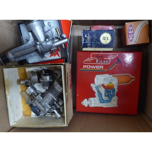 94 - Enya, Irvine and other model engines, some boxed 