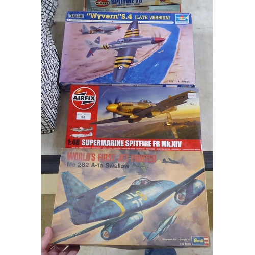 98 - Airfix and other scale model kits: to include a Hawker Tempest MK V  boxed and sealed  &nb... 