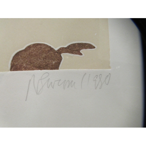 167 - After Barbara Newcomb - 'Noon Sea'  Limited Edition 138/150 coloured print  bears a pencil... 