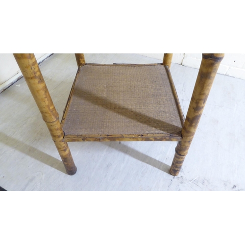 101 - A 20thC bamboo and rattan two tier occasional table  26