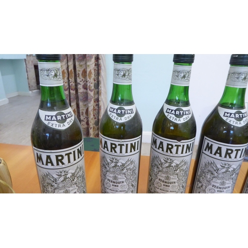 11 - Alcohol, nine bottles of Extra Dry Martini 