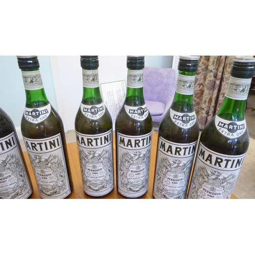 11 - Alcohol, nine bottles of Extra Dry Martini 