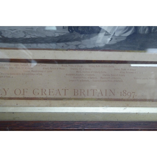 142 - 'The Royal Family of Great Britain 1897'  print  8