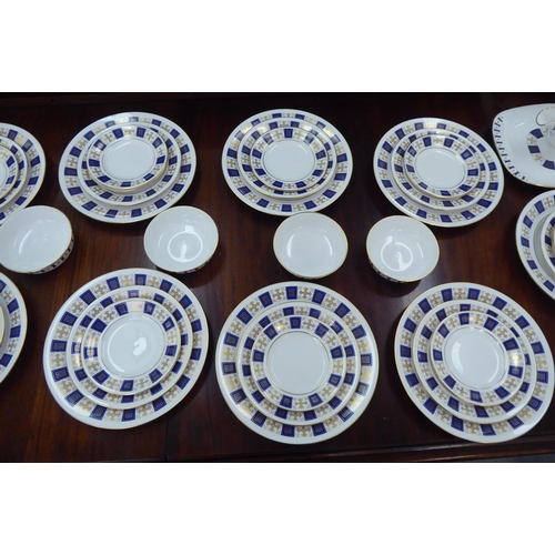 154 - Spode china Persia Royal Blue pattern dinner service