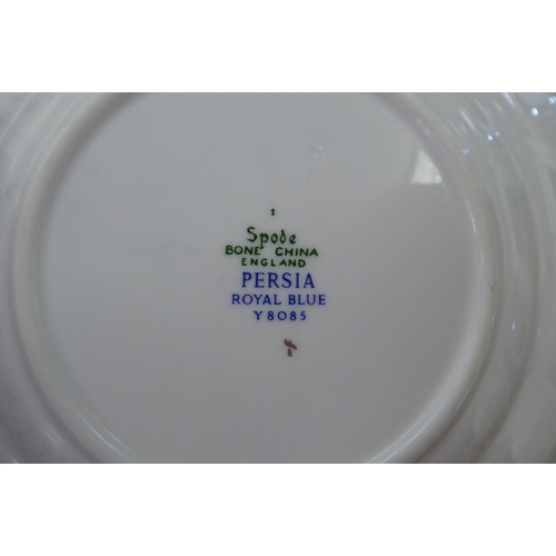 154 - Spode china Persia Royal Blue pattern dinner service