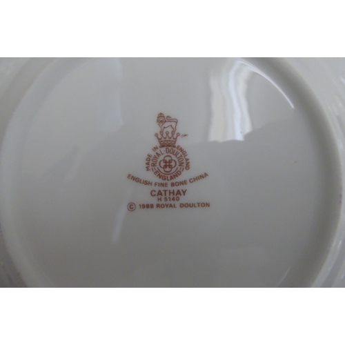 166 - Royal Doulton fine bone china Cathay pattern tableware