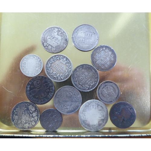 1 - Uncollated coins: to include George IV examples; a George III crown  1820; and an early Victorian cr... 