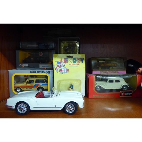 22 - Diecast model vehicles and toys: to include a Burago Range Rover Safari  boxed