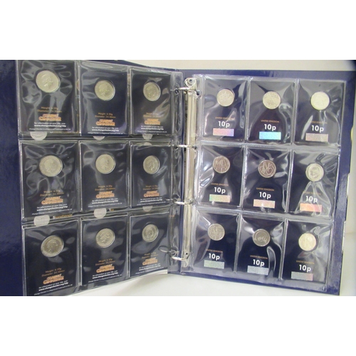 221 - A collection of modern 'Change Checker' and other proof coins: to include a complete A-Z series of 1... 