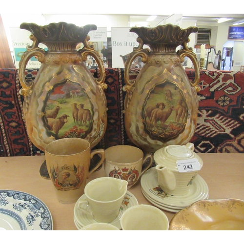 242 - Ceramics: to include a Goldilocks and the Three Bears decorated china teaware