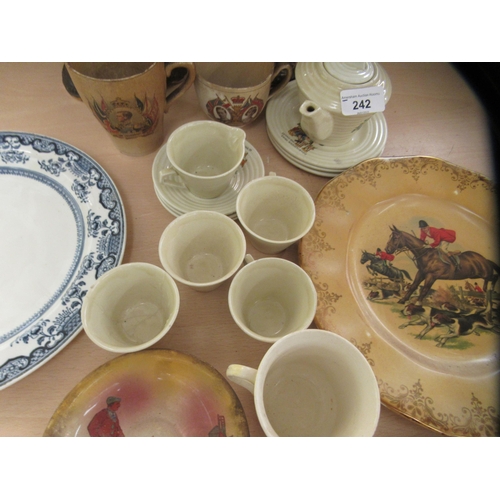 242 - Ceramics: to include a Goldilocks and the Three Bears decorated china teaware