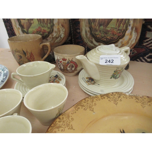 242 - Ceramics: to include a Goldilocks and the Three Bears decorated china teaware