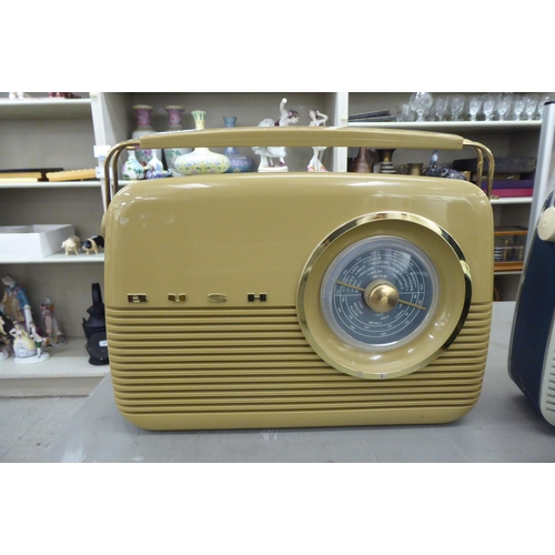 261 - Four radios: to include a Roberts and a vintage Bush