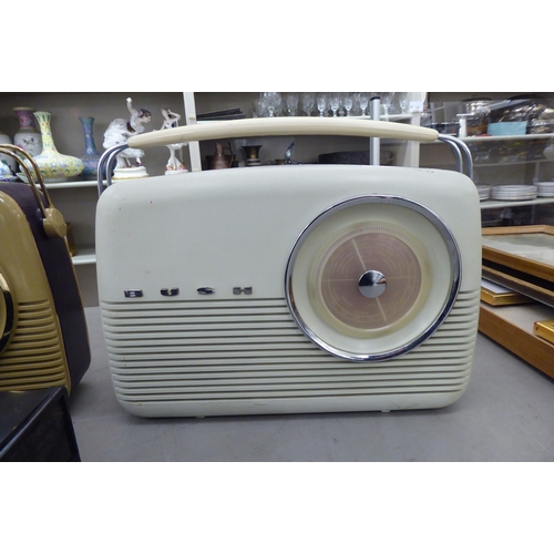 261 - Four radios: to include a Roberts and a vintage Bush