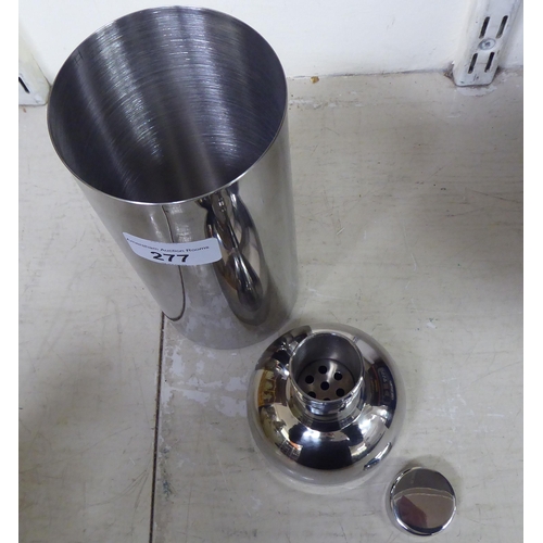 277 - A stainless steel cocktail shaker