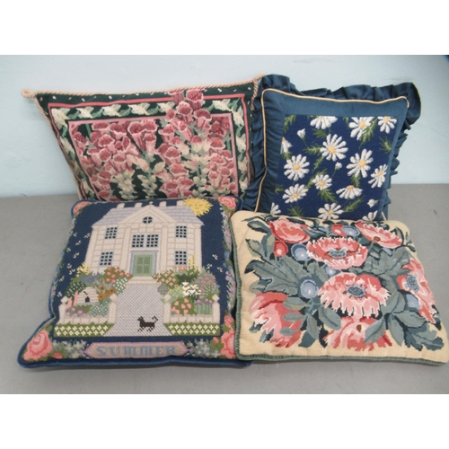 289 - Seven, mainly tapestry covered, scatter cushions