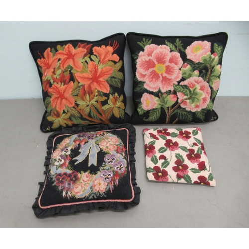 290 - A quantity of mainly tapestry covered scatter cushions