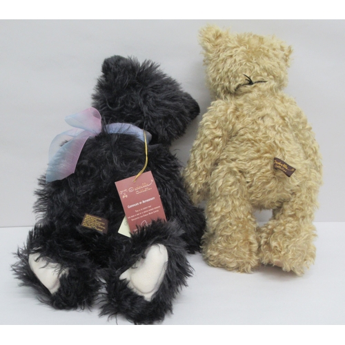 292 - Five Teddy bears from the Isabelle Collection: to include 'Michelle' and 'Shadow'  nos.144/150 Made ... 