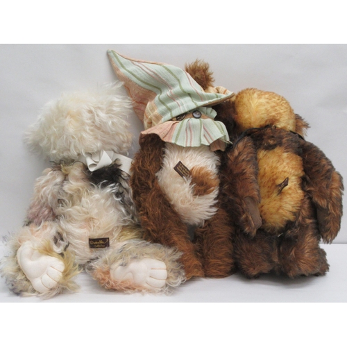 292 - Five Teddy bears from the Isabelle Collection: to include 'Michelle' and 'Shadow'  nos.144/150 Made ... 