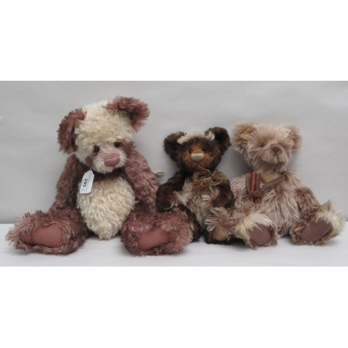 295 - Six Teddy bears from the Isabelle Collection: to include 'Lola' and 'Crispin'  Nos.156/200 Made for ... 