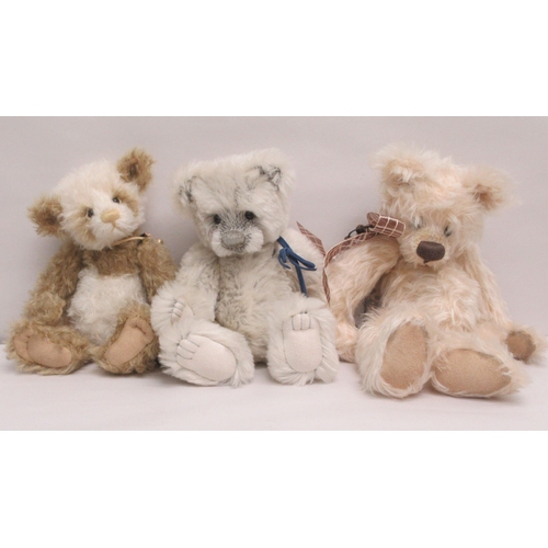 295 - Six Teddy bears from the Isabelle Collection: to include 'Lola' and 'Crispin'  Nos.156/200 Made for ... 