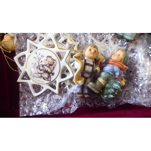 301 - Hummel china Christmas Tree decorations  boxed