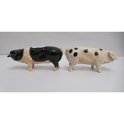 304 - Two Acorn china models, sows  3