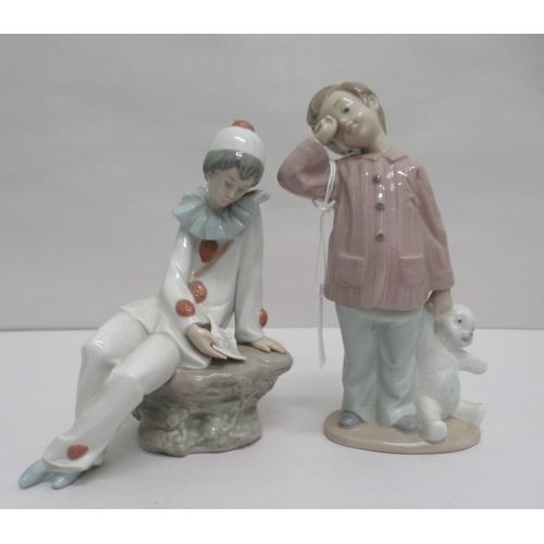 307 - Four Nao porcelain figures: to include a sleeping boy  6