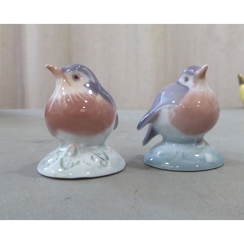 309 - Seven Royal Copenhagen porcelain ornaments: to include a seated deer  4