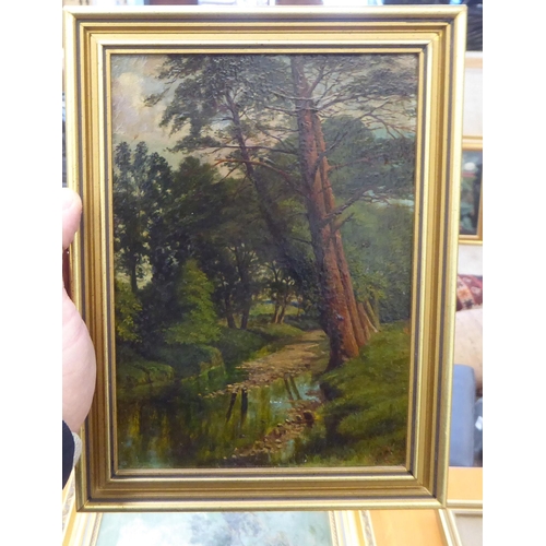 31 - Eight works attributed to WB Rowe (circa 1920s/30s) - similar landscapes & shoreline scenes  oil... 