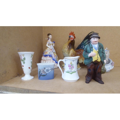 318 - Ceramic ornaments: to include a Royal Doulton china figure 'Rosemary'  HN3691  7.5