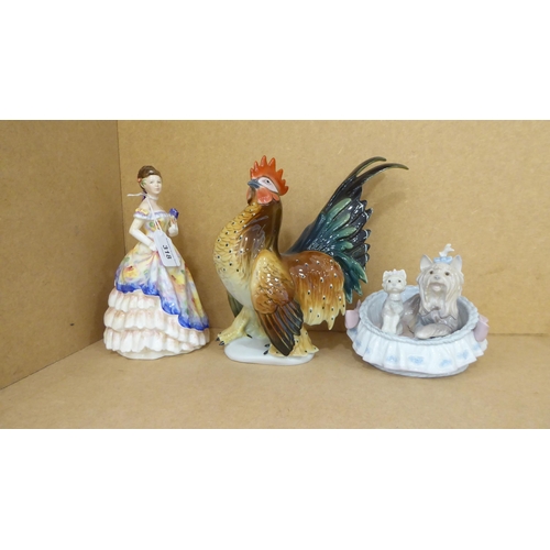 318 - Ceramic ornaments: to include a Royal Doulton china figure 'Rosemary'  HN3691  7.5