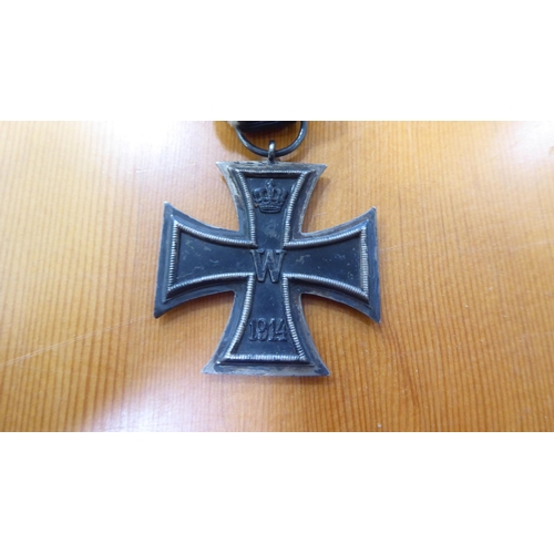 3 - Medals and similar: to include a Great War Iron Cross pendant/medal, on a ribbon (Please Note: this ... 