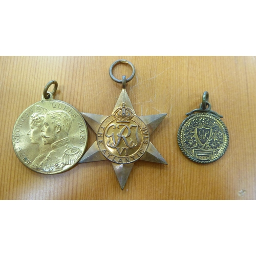 3 - Medals and similar: to include a Great War Iron Cross pendant/medal, on a ribbon (Please Note: this ... 