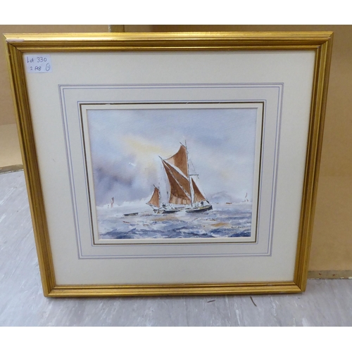 330 - Paul Beeson - 'Into the Storm'  watercolour  bears a signature  9