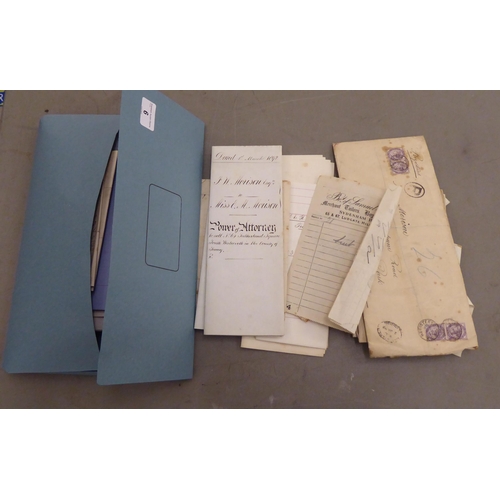 6 - Late Victorian printed and handwritten ephemera, largely relating to a Miss Peters of Middle New Str... 