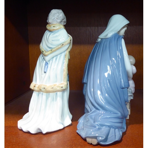 67 - Ceramics: to include a Nao porcelain figure, a mother and child  9