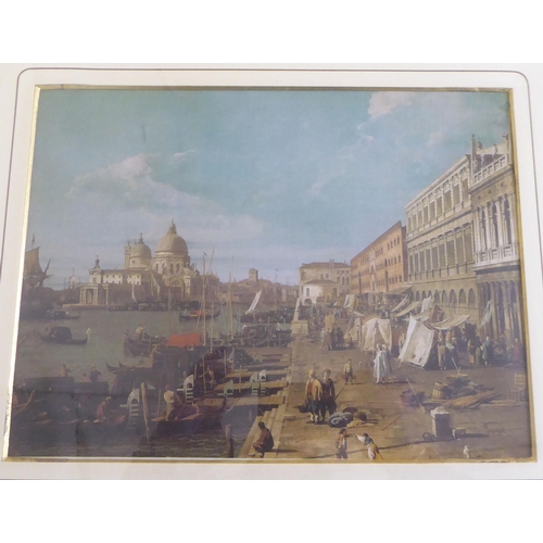 77 - Four framed Venetian studies  coloured prints  9