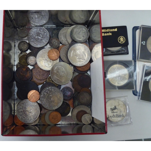 8 - Uncollated, mainly British pre-decimal coins: to include Georgian examples; and a George V half crow... 